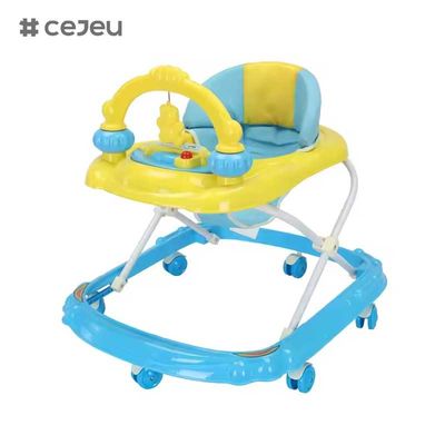 CJ-BLK-613 giocattoli di vendita calda baby walker con 3 livelli di altezza regolabili e alto schienale per comfort e supporto