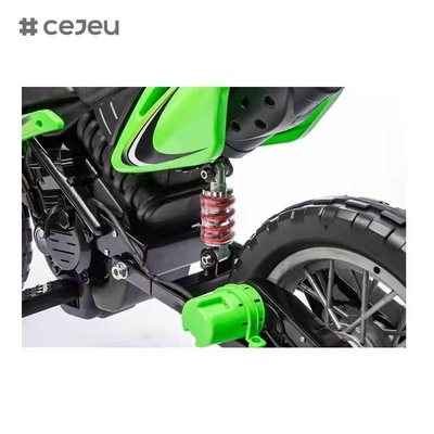 CJ-XB-8015 Moto elettrica per bambini a batteria 12V, tipo dirt bike, per età 3-8 anni, con rotelle, clacson e suono di avvio, certificata En71