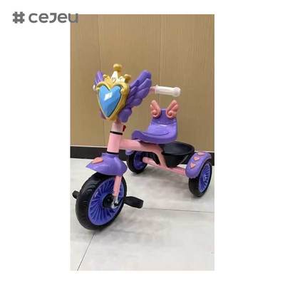 CJ-QK-703 Triciclo passeggino in plastica per bambini per bambini dai 2 ai 4 anni