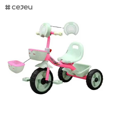 CJ-HLZ-791 Triciclo a pedali per bambini Design anteriore elegante Dotato di musica e luci Nuovo modello Triciclo per bambini