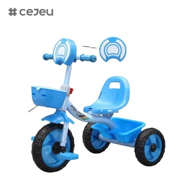 CJ-HLZ-791 Triciclo a pedali per bambini Design anteriore elegante Dotato di musica e luci Nuovo modello Triciclo per bambini