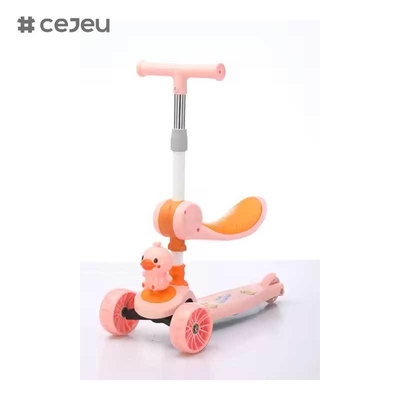 CJ-YCJ-LKB-801 Tricicli 4 in 1 per bambini Veicoli a pedale per 1-4 Push Slide Ride on Toy Balance Bike Baby Walker Stroller