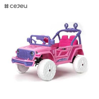 CJ-SMT-908 Auto Giocattolo Elettrica 12V per Bambini 2025 - Veicolo Cavalcabile per Bambini a 4 Ruote con Batteria Grande e 2 Posti, Esclusiva per Ragazze