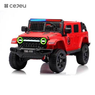 CJ-YBK-919 Unisex 12V telecomando auto elettrica per bambini giocattolo per bambini di età compresa tra 5-7 anni 4 ruote Materiale di plastica con funzione MP3