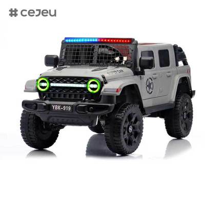 CJ-YBK-919 Unisex 12V telecomando auto elettrica per bambini giocattolo per bambini di età compresa tra 5-7 anni 4 ruote Materiale di plastica con funzione MP3