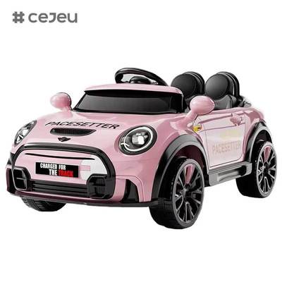 CJ-KR-TK-1166 Auto elettrica per bambini a 2 posti da 12v di alta qualità, per bambini, con luci a LED per bambine dai 4 agli 8 anni