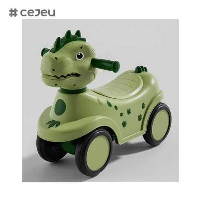 CJ-BNQ-609 Auto Giocattolo per Bambini a Quattro Ruote Passeggino per Bambini Piccoli 1-3 Anni Auto per Bambini con Scivolo e Dondolo
