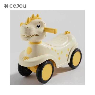 CJ-BNQ-609 Auto Giocattolo per Bambini a Quattro Ruote Passeggino per Bambini Piccoli 1-3 Anni Auto per Bambini con Scivolo e Dondolo