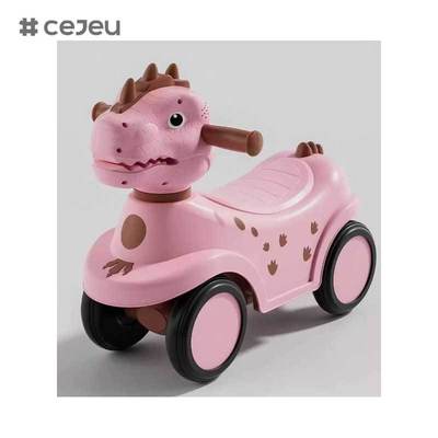 CJ-BNQ-609 Auto Giocattolo per Bambini a Quattro Ruote Passeggino per Bambini Piccoli 1-3 Anni Auto per Bambini con Scivolo e Dondolo