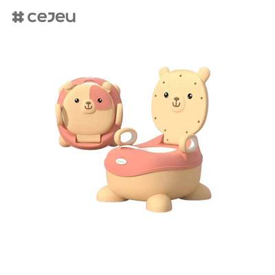 CJ-BH-105 OEM Cartoon Penguin Portable Children Training Baby Potty Toilet Soft Kids Seat Toilet Travel Outdoor Urinals