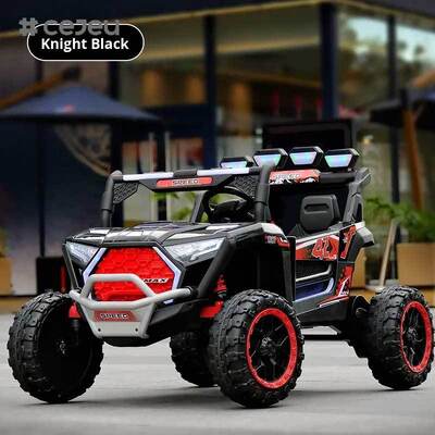 CJ-YT-178 2026 New Model Children's Electric Four-Wheel Off-Road Car Dual Seat Remote Control Rechargeable Plastic Toy for Boys Girls