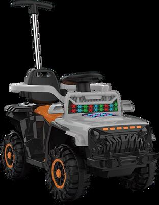 CJ-DLD-868T Quad elettrico per bambini, Dune Buggy elettrico per bambini con barra di spinta per genitori, ATV elettrico per bambini per avventure fuoristrada