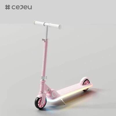 CJ-ADD-R1 Monopattino per bambini pieghevole leggero a due ruote in lega di alluminio Sedile regolabile in altezza Freno posteriore Carico massimo 50 kg Ruote in PU 5+ anni
