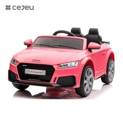 CJ-XH-JC323 Auto giocattolo elettrica con telecomando Audi TTRS con licenza, a batteria, per bambini, materiale plastico, 4 ruote