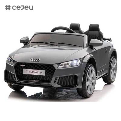CJ-XH-JC323 Auto giocattolo elettrica con telecomando Audi TTRS con licenza, a batteria, per bambini, materiale plastico, 4 ruote