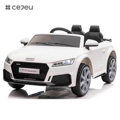 CJ-XH-JC323 Auto giocattolo elettrica con telecomando Audi TTRS con licenza, a batteria, per bambini, materiale plastico, 4 ruote