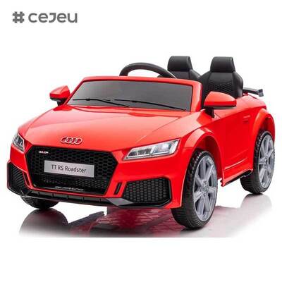 CJ-XH-JC323 Auto giocattolo elettrica con telecomando Audi TTRS con licenza, a batteria, per bambini, materiale plastico, 4 ruote