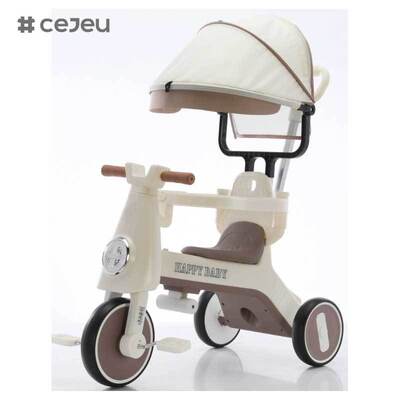 CJ-YT-668 High-End Fashion Tre ruote baby stroller triciclo con tetto e ombrello musica caratteristica per bambini