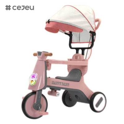 CJ-YT-668 High-End Fashion Tre ruote baby stroller triciclo con tetto e ombrello musica caratteristica per bambini