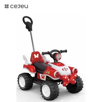 CJ-FLBB-712 da 2 a 4 anni Bambino bambino guida auto a pedali con musica a batteria scorrevole per bambini