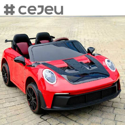 CJ-AT-918 Giocattolo Elettrico per Bambini a Cavalcabile, Ricaricabile, Batteria 12V7, 380*4 Grande Potenza Fuoristrada con Due Sedili per Bambini da 3-10 Anni