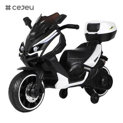 CJ-XL-1988 Unisex Moto Elettrica a 3 Ruote Batteria Giocattolo Cavalcabile in Plastica Piccole Ruote per Bambini 3-8 Anni Modello Più Recente Popolare
