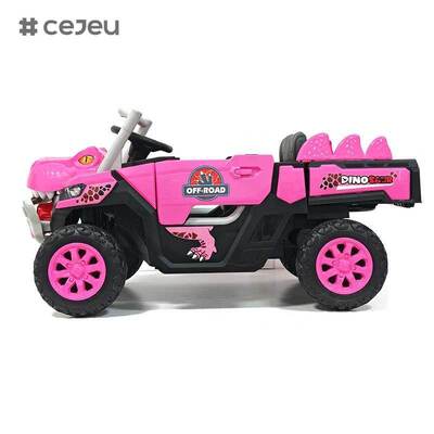 Auto elettrica per bambini CJ-JDY-GTS3366 con telecomando, 2-4 anni, a batteria 12V, MP3, plastica, leggera, modalità di gioco multiple