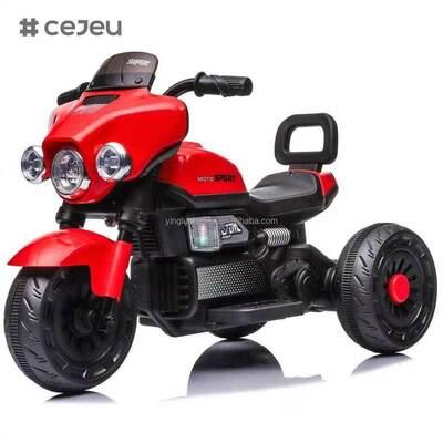 CJ-XGZ606 Vendita diretta di fabbrica Motocicletta elettrica per bambini Ragazzi Piccolo triciclo musicale alla moda con illuminazione da 2 a 4 anni 6V